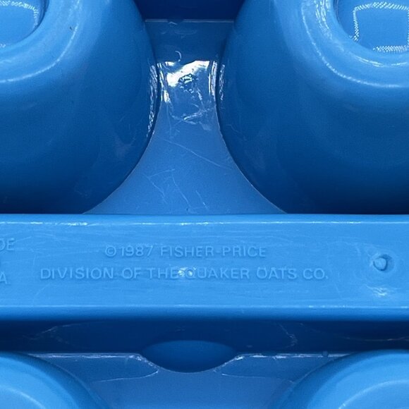 Vintage 1987 Fisher Price Fun With Food Carton of Eggs – Scrambled & Fried Toy S - Picture 4 of 8